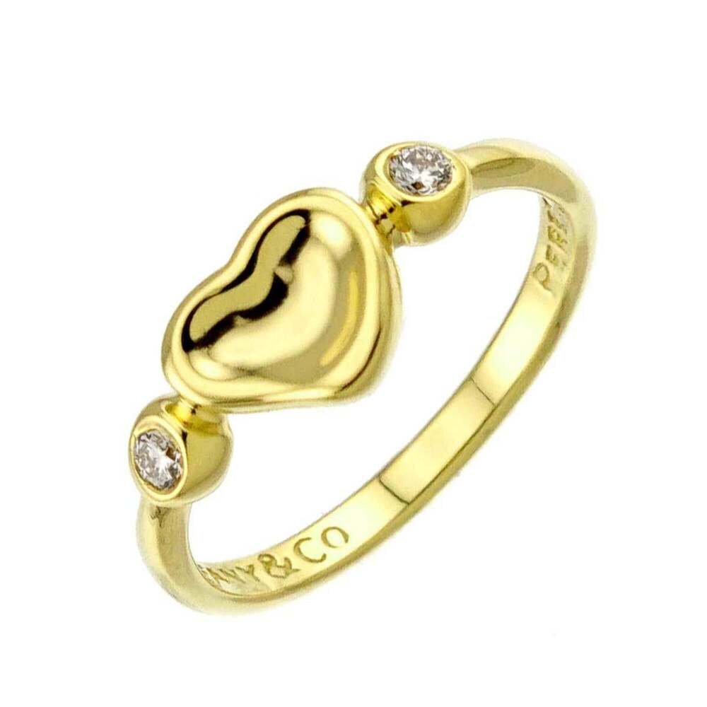 TIFFANY Authentic 18k Gold Diamond Heart Ring